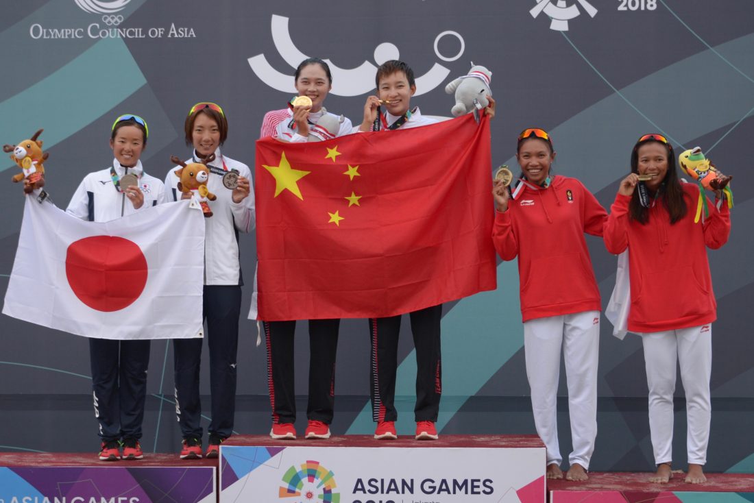 石井/村上組、12年ぶりにメダル獲得。第18回アジア競技大会女子決勝。