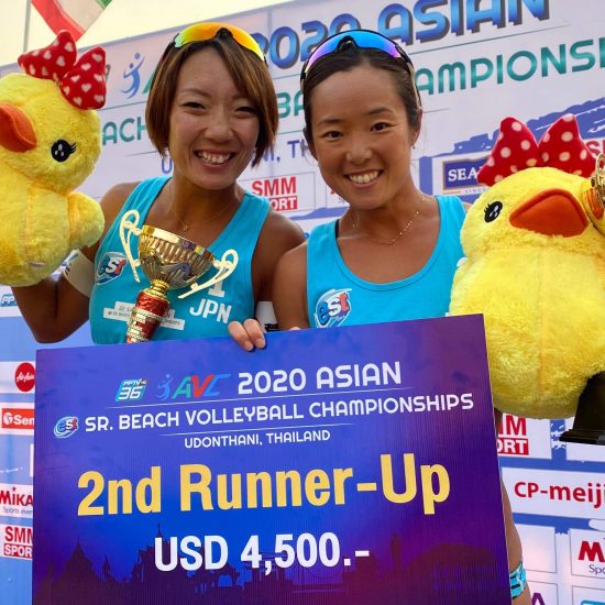 石井/村上組、銅メダル獲得。<br>「アジア選手権2020」